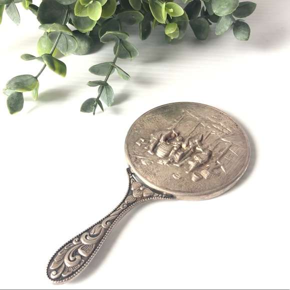 Denmark S&F 297 Small Hand Mirror Rare
